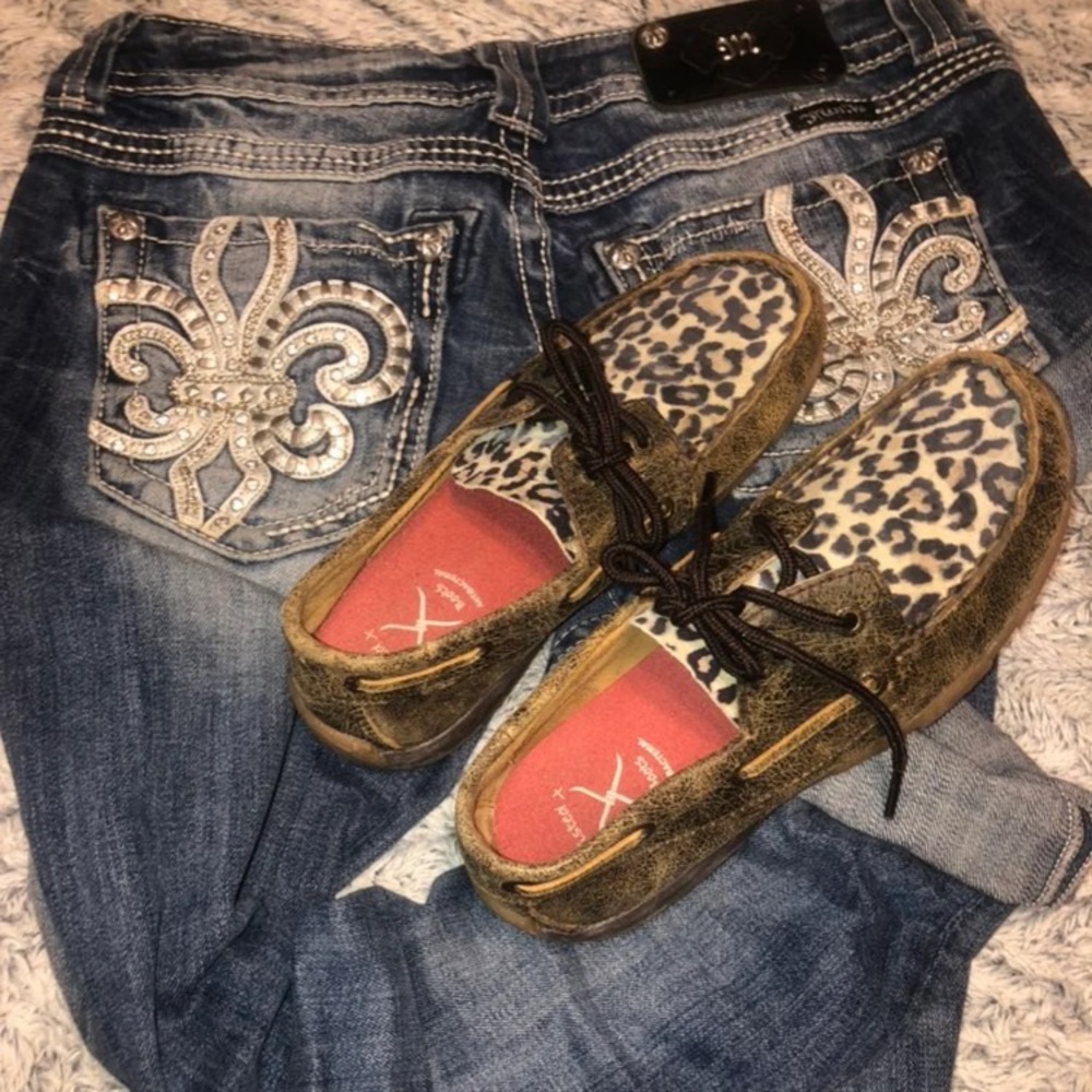 Twisted X loafers cheetah print size 3M
